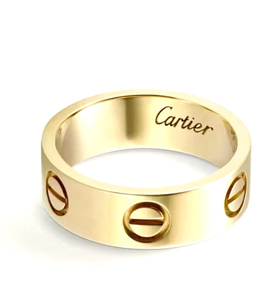 Cartier Love Ring – Yellow Gold, Screw Motif Band