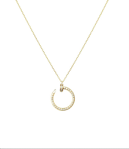 Cartier Juste un Clou Necklace – White Gold, Full Diamond Pavé