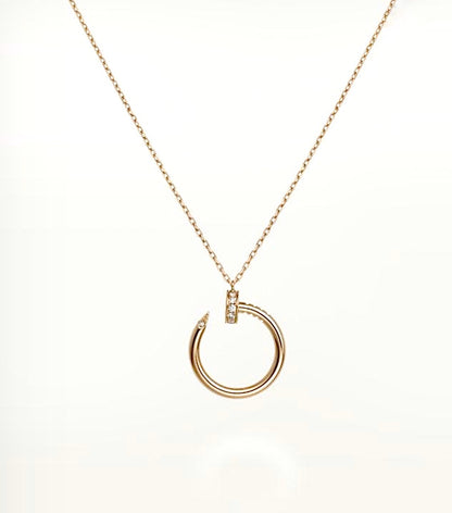 Cartier Juste un Clou Necklace – Rose Gold, Diamond Nail Head