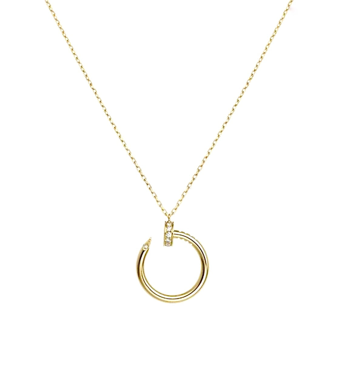 Cartier Juste un Clou Necklace – Rose Gold, Diamond Nail Head