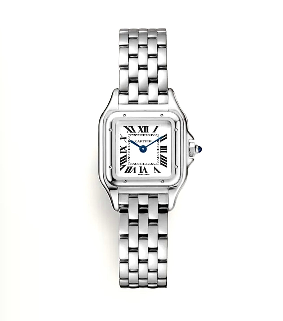 Cartier Panthère de Cartier Watch 22mm – Stainless Steel | White Roman Dial | ساعة كارتييه بانتير 22 ملم ستانلس ستيل