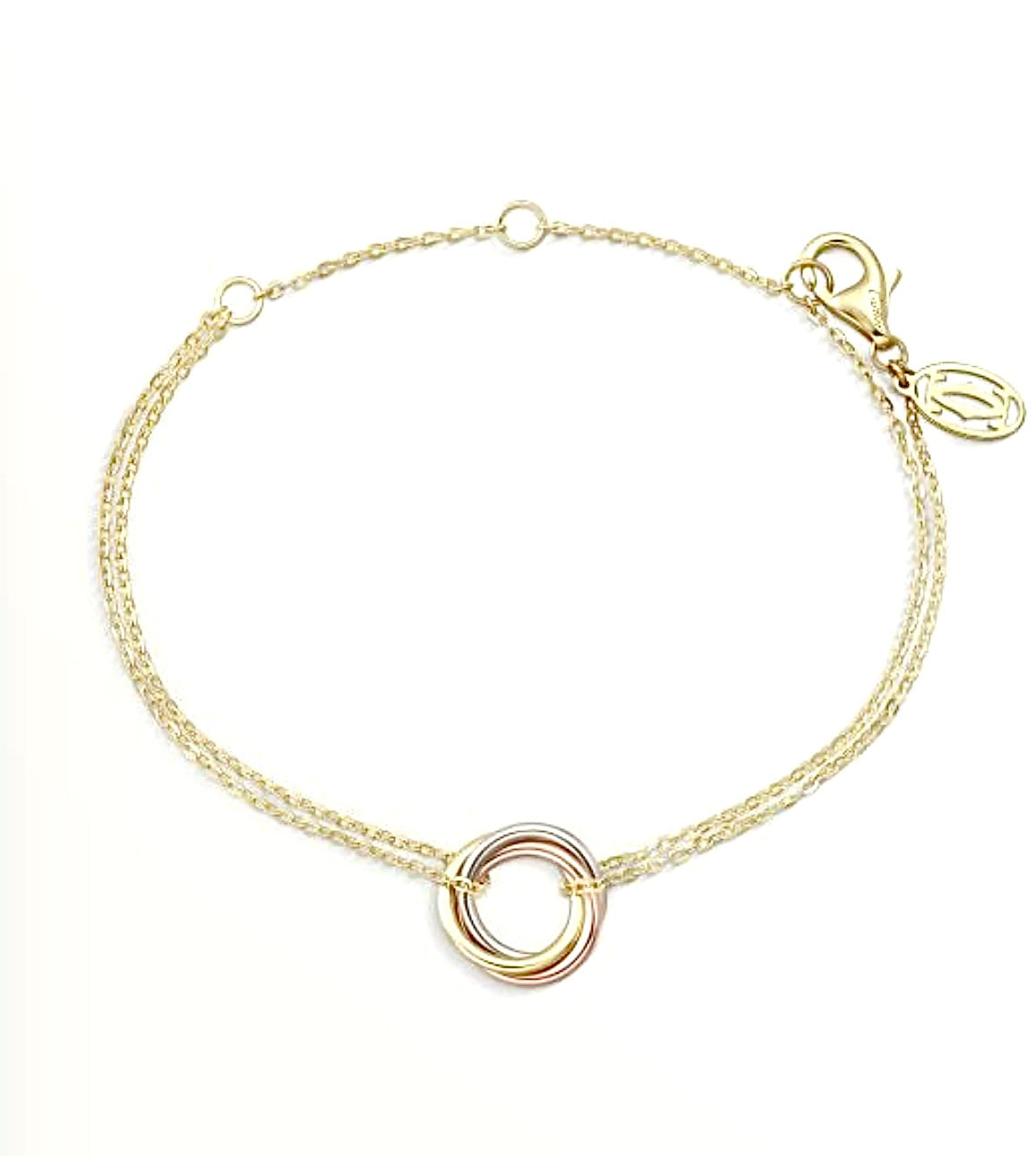 Cartier Trinity Bracelet – 18ct Yellow, White & Rose Gold | سوار كارتييه ترينتي ذهب ثلاثي