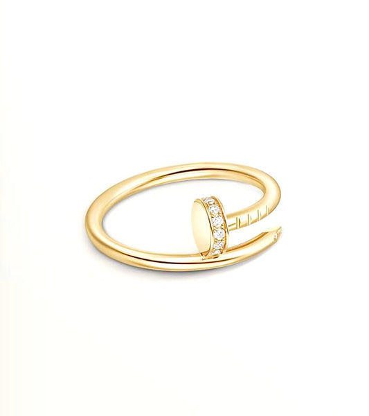 Cartier Juste un Clou Ring Small Model – Diamonds | 18ct Yellow Gold | خاتم كارتييه جوست أون كلو صغير الماس ذهب أصفر