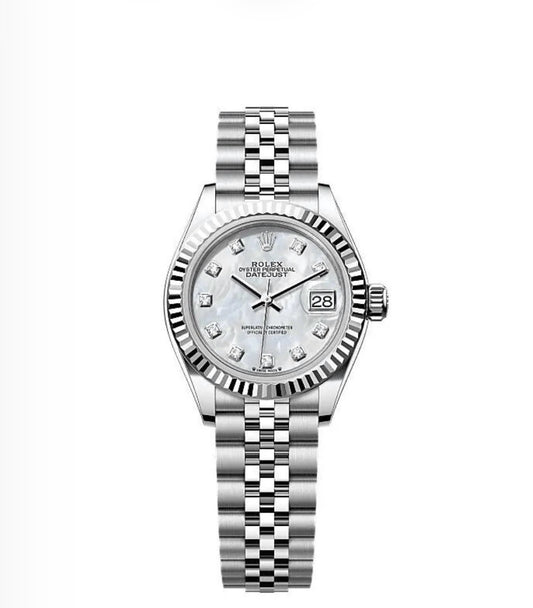 Rolex Datejust Oyster 28mm Oystersteel – Mother-of-Pearl Dial | ساعة رولكس ديتجست 28 ملم لؤلؤي