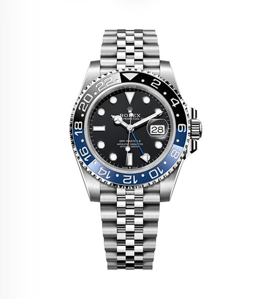 Rolex GMT-Master II “Batman” Oyster 40mm Oystersteel – Black Dial & Black/Blue Ceramic Bezel | ساعة رولكس جيمت ماستر باتمان 40 ملم