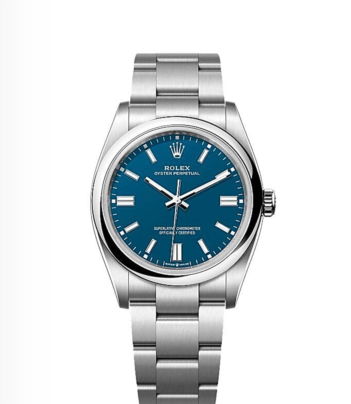 Rolex Oyster Perpetual 36mm Oystersteel – Blue Dial | ساعة رولكس أويستر بيربيتوال 36 ملم أزرق
