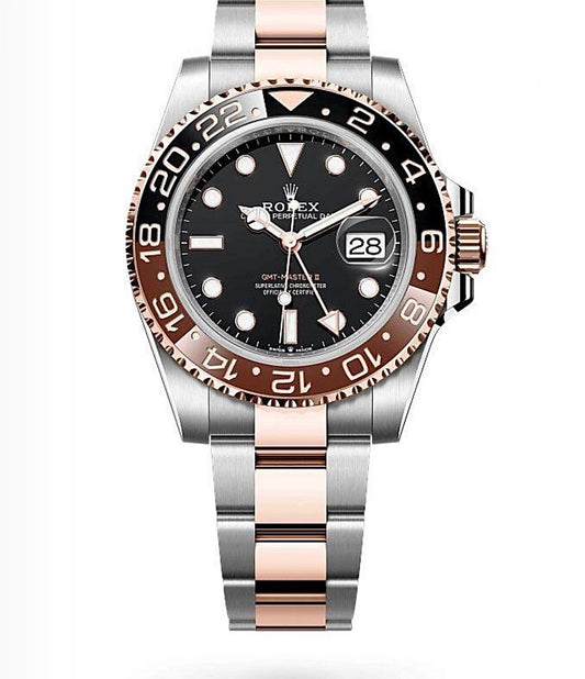 Rolex GMT-Master II “Root Beer” Oyster 40mm Oystersteel & Everose – Black Dial & Black/Brown Ceramic Bezel | ساعة رولكس جيمت ماستر روت بير 40 ملم