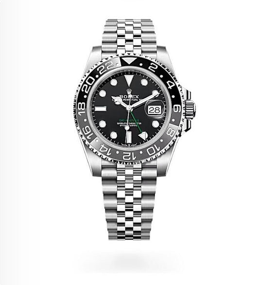Rolex GMT-Master II Oyster 40mm Oystersteel – Black Dial & Black Ceramic Bezel | ساعة رولكس جيمت ماستر 40 ملم أسود