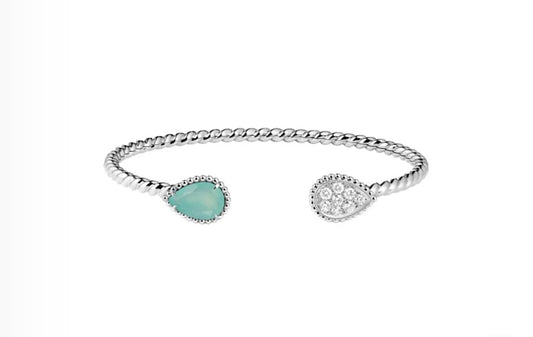 Boucheron Bangle Serpent Bohème Aquamarine Diamond | بوشرون إسوارة بانغل سيربان بوهيم أكوامارين والماس