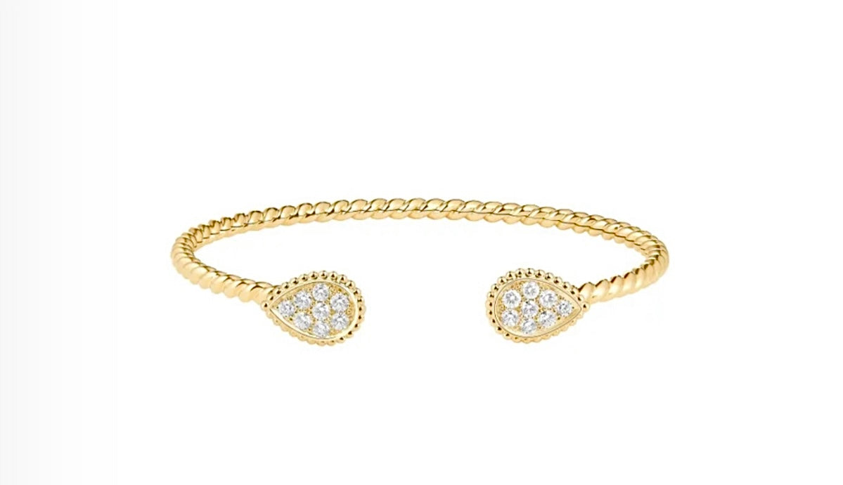 Boucheron Bangle Serpent Bohème Diamond Double Motif | بوشرون إسوارة بانغل سيربان بوهيم الماس موتيف مزدوج