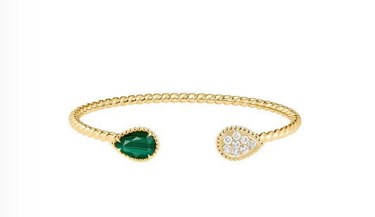 Boucheron Bangle Serpent Bohème Emerald Diamond | بوشرون إسوارة بانغل سيربان بوهيم زمرد والماس