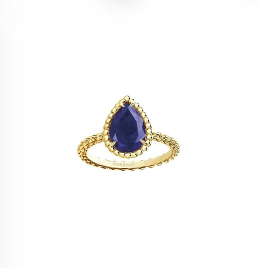 Boucheron Serpent Bohème Ring S Motif Sapphire | بوشرون خاتم سيربان بوهيم موتيف S ياقوت أزرق