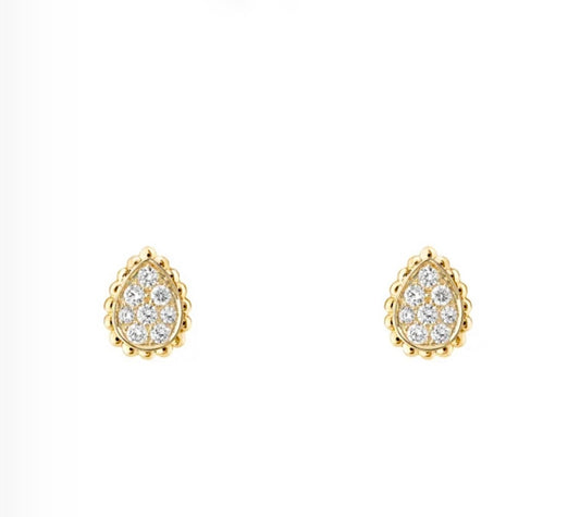 Boucheron Serpent Bohème Mini Motif Earrings Diamond | بوشرون أقراط سيربان بوهيم ميني موتيف الماس