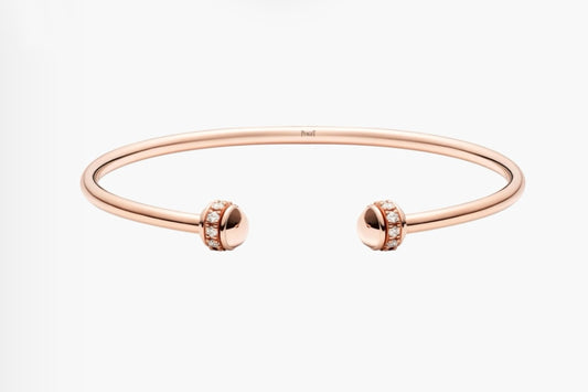 Piaget Possession Open Bangle Diamond Double Ball | بياجيه إسوارة بوسيشن المفتوحة الماس كرة مزدوجة