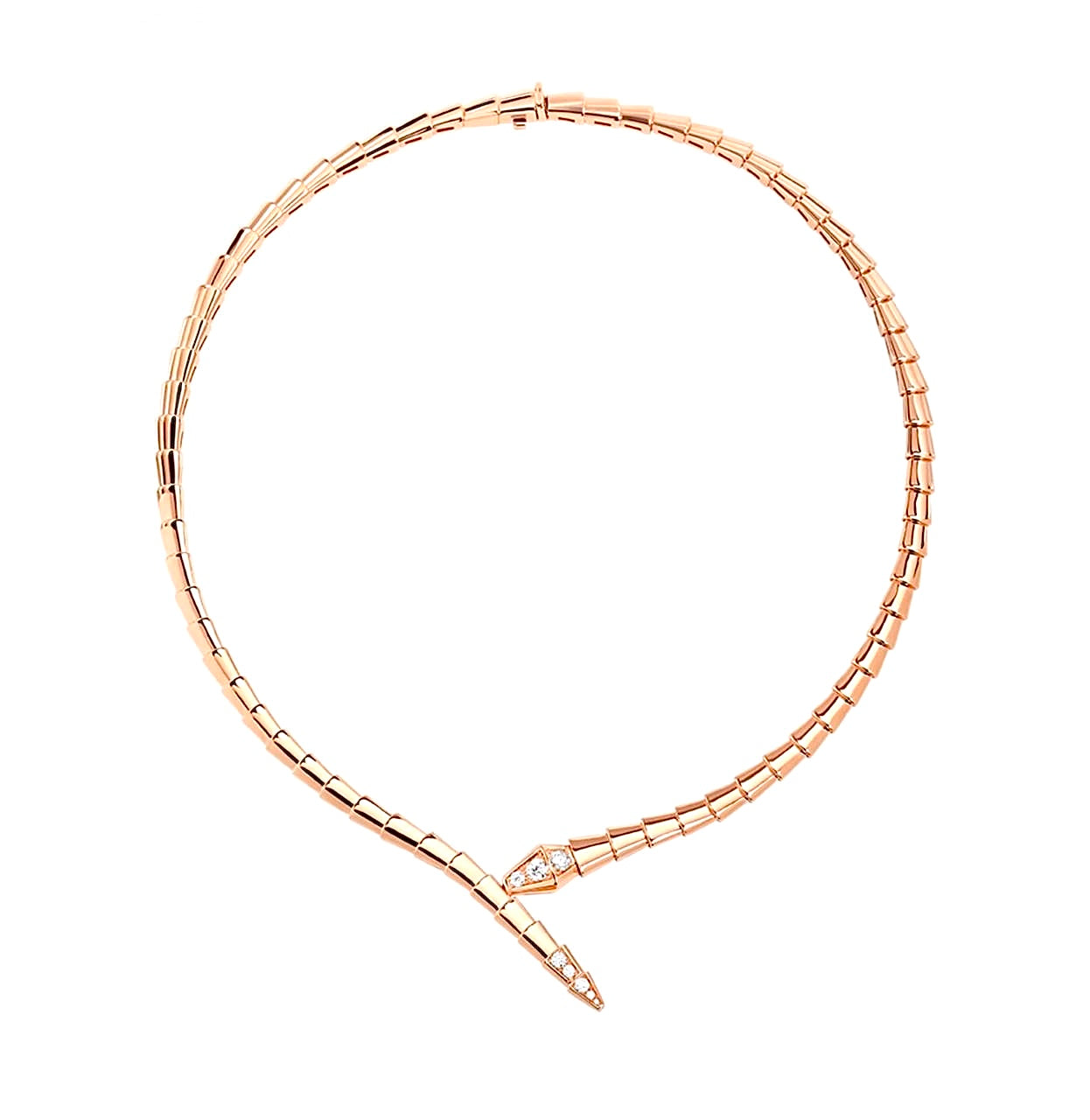 Bvlgari Serpenti Viper Necklace 18K Rose Gold | عقد بولغاري سيربنتي فايبر ذهب وردي 18 قيراط