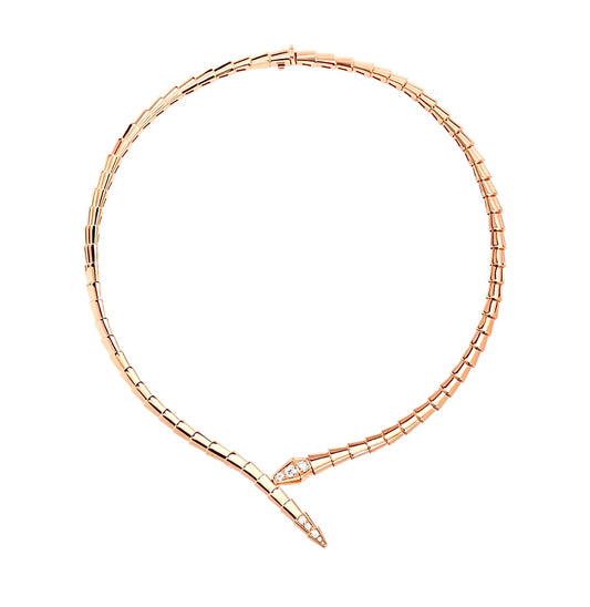 Bvlgari Serpenti Viper Necklace 18K Rose Gold | عقد بولغاري سيربنتي فايبر ذهب وردي 18 قيراط