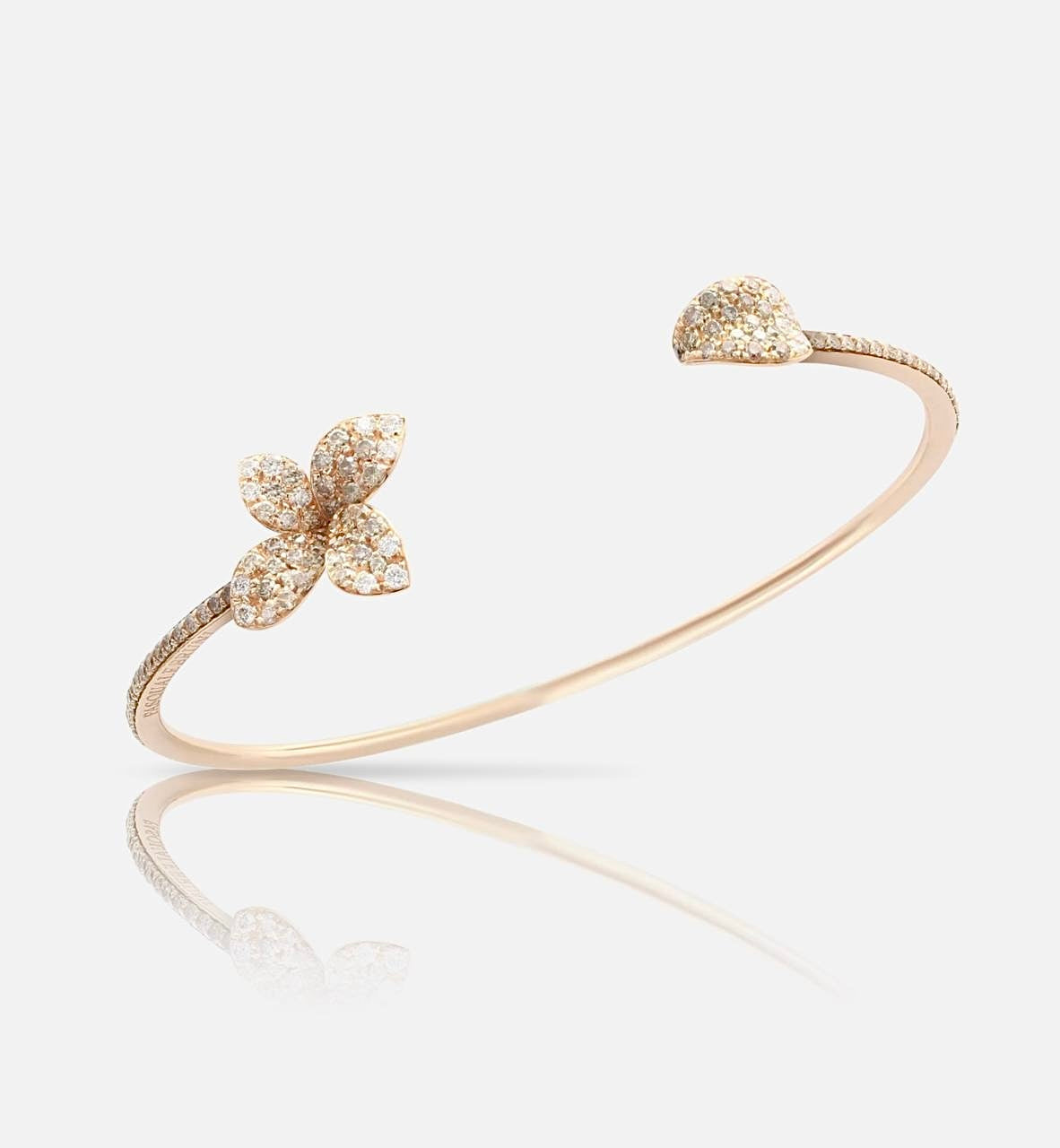 Pasquale Bruni – Flower Diamond Bangle in Rose Gold | إسوارة زهرة الماس باسكوالي بروني