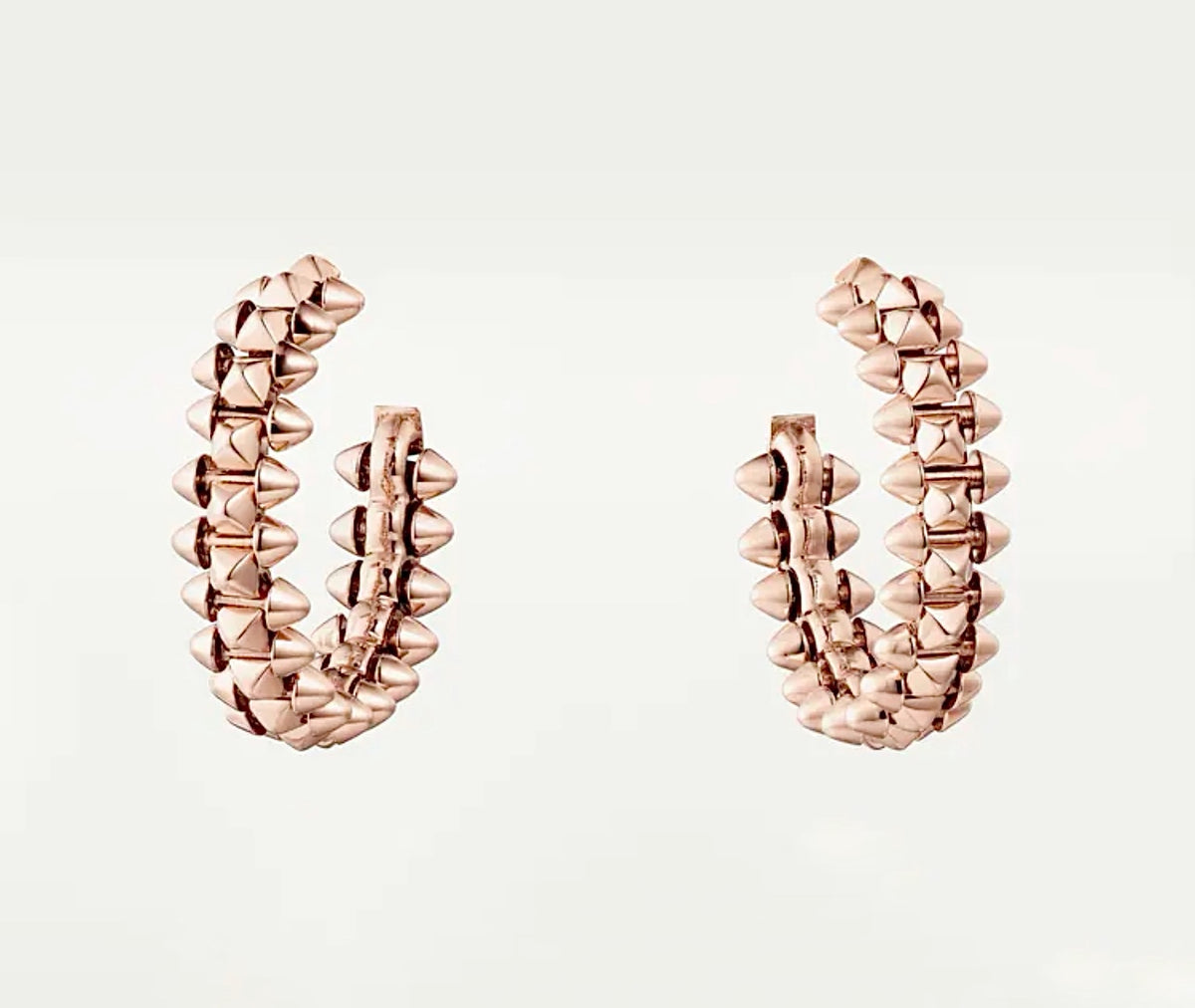 Cartier Clash de Cartier Hoop Earrings Double Row 18K Rose Gold