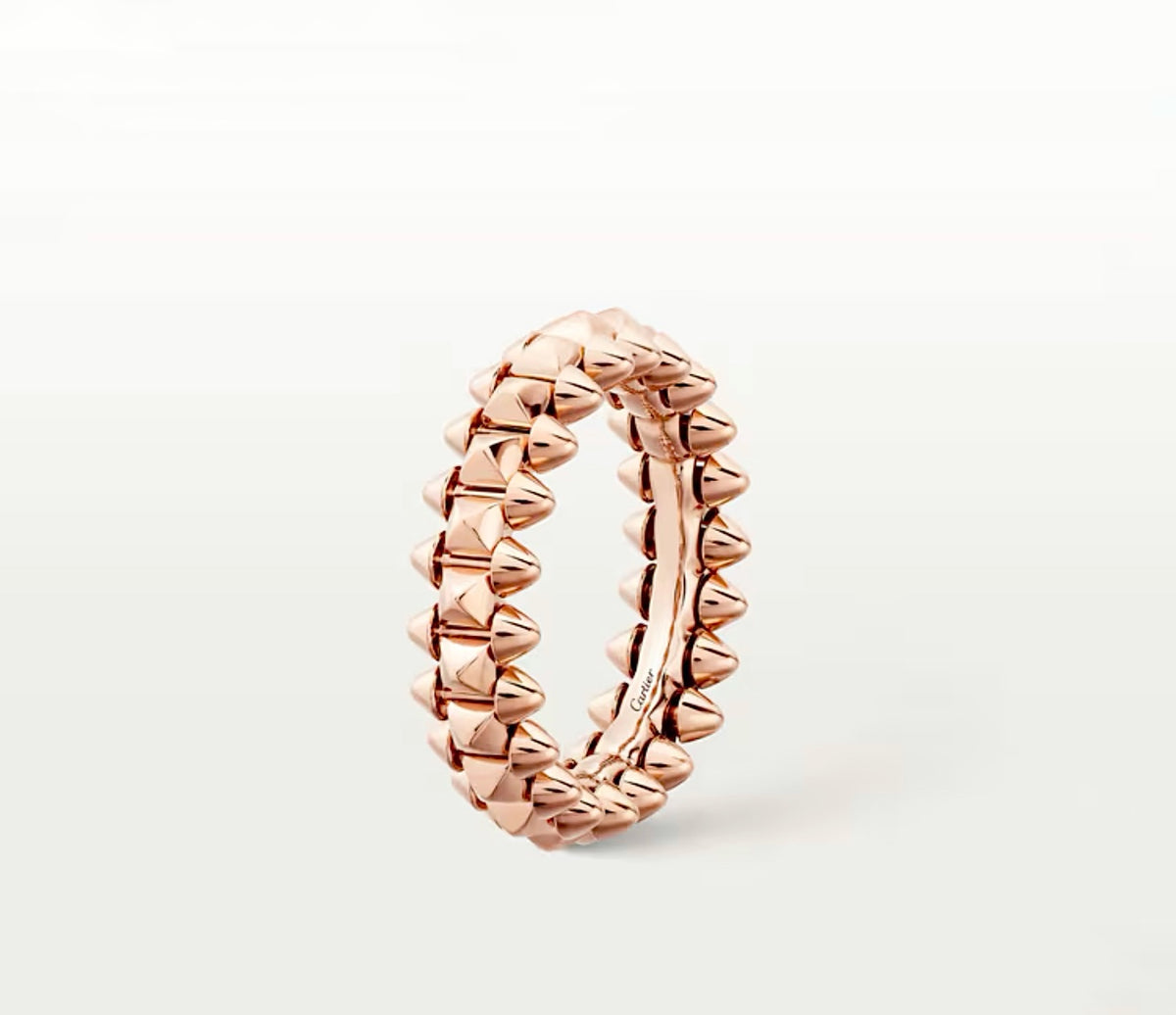 Cartier Clash de Cartier Ring Double Row 18K Rose Gold Size 51
