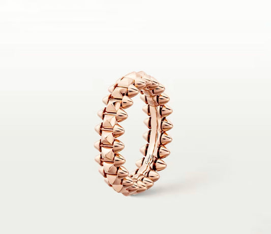 Cartier Clash de Cartier Ring Double Row 18K Rose Gold Size 51