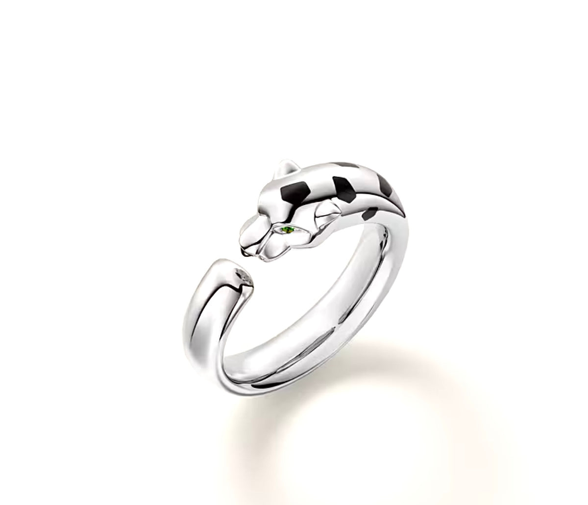 Panther Open Ring | خاتم مفتوح بتصميم رأس النمر