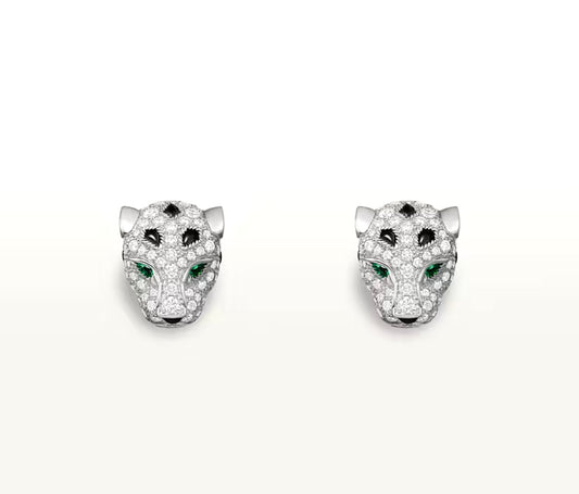 Panther Head Stud Earrings | أقراط مسمارية بتصميم رأس النمر