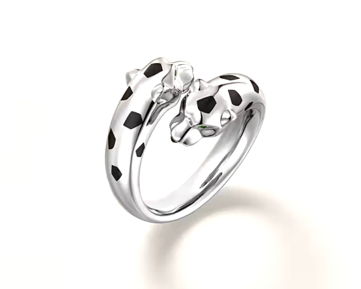 Double Panther Ring | خاتم بانثر مزدوج