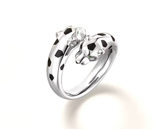 Double Panther Ring | خاتم بانثر مزدوج